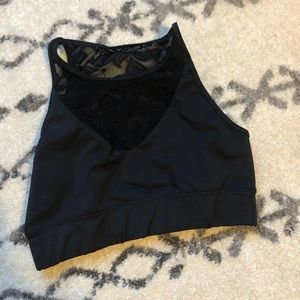 DYI black lace long line bra!